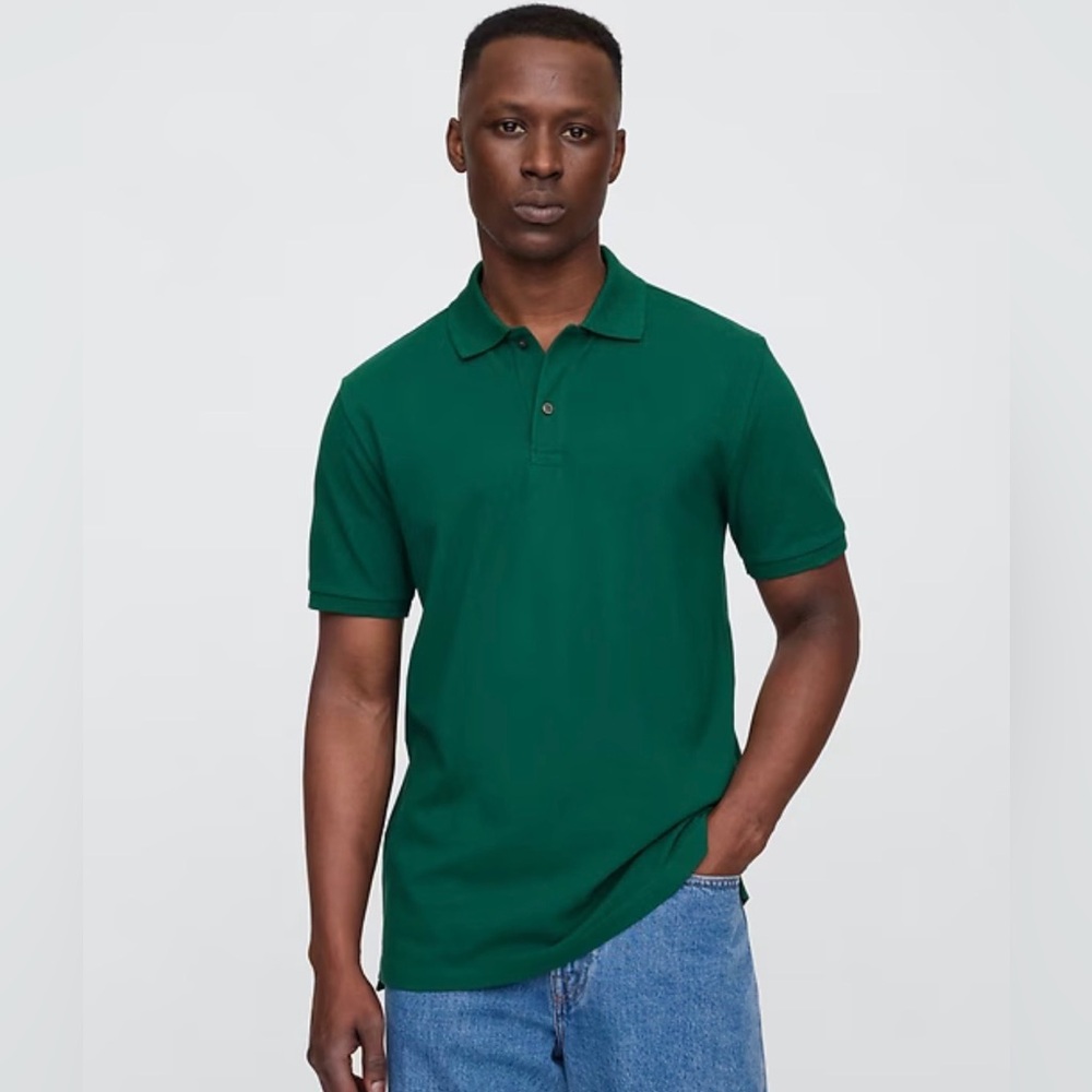 GAP Factory Stretch Pique Polo Shirt Men's NWT Classic Cotton Size Large